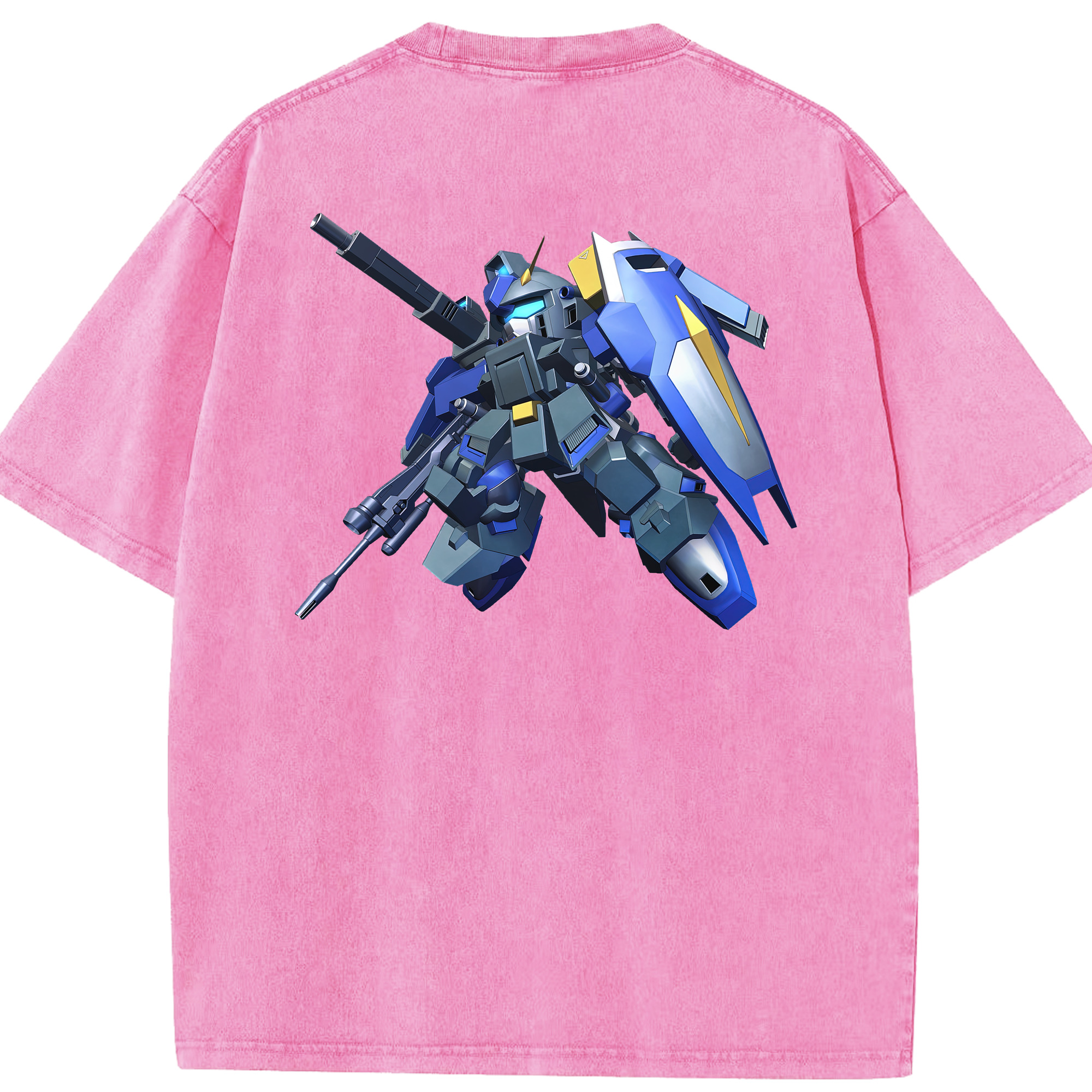 （画像用） 機動戦士ガンダム Mobile Suit Gundam 綿100% ヴィンテージ風 半袖Tシャツ（背面プリント）